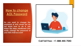 How to change AOL Password | Change AOL Password