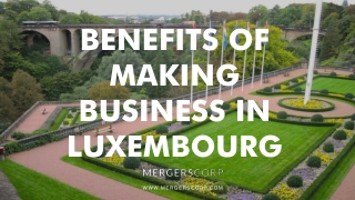 Benefits of Making Business in Luxembourg | Buy & Sell Business