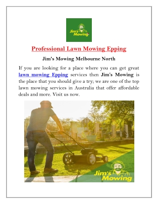 Lawn Mowing Epping