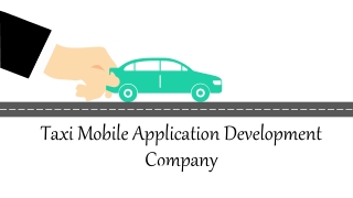 Taxi mobile application development company