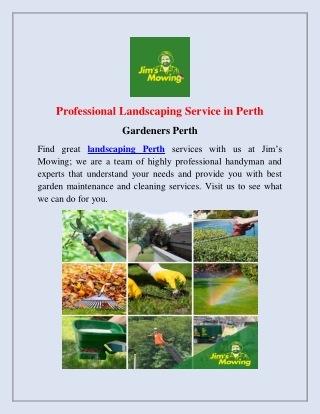 Landscaping Perth