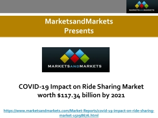 COVID-19 Impact on Ride Sharing Market worth $117.34 billion by 2021