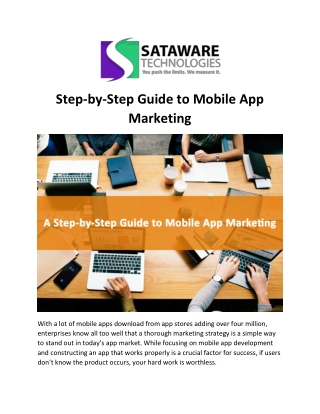 Step-by-Step Guide to Mobile App  Marketing