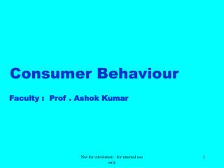 Consumer Behaviour