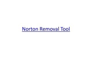 Norton Removal Tool