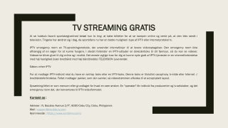 TV Streaming Gratis