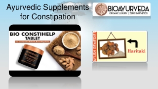 Ayurvedic Supplements for Constipation
