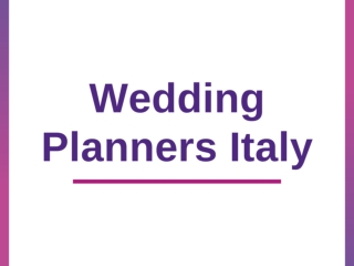 Wedding Planners Italy