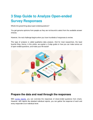 3 Step Guide to Analyze Open-ended Survey Responses