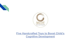 Five Handcrafted Toys to Boost Child’s Cognitive Development