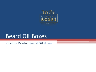 Beard Oil Boxes