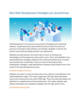 What Are The Best Web Development Strategies To Know?