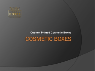 Cosmetic boxes