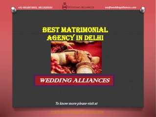 Know Your Best Matrimonial Agency in Delhi