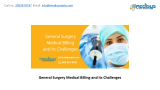 General Surgery Medical Billing and its Challenges