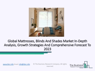 Mattresses, Blinds And Shades Market 2020 Advancement And Precise Outlook 2023