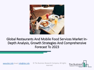 Restaurants And Mobile Food Services Market 2020  Trends, Demand And Scope