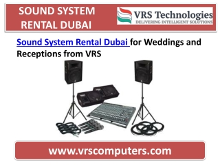 Sound System Rental Dubai - Speaker Rental | DJ Equipment