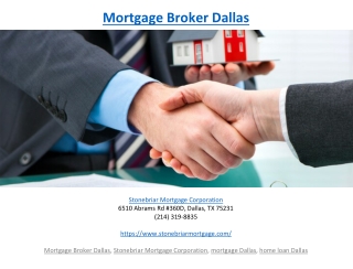 Mortgage Broker Dallas