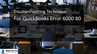 Why QuickBooks Error 6000 80 appearing on my Screen