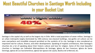 Most Beautiful Churches in Santiago Worth Including in your Bucket List