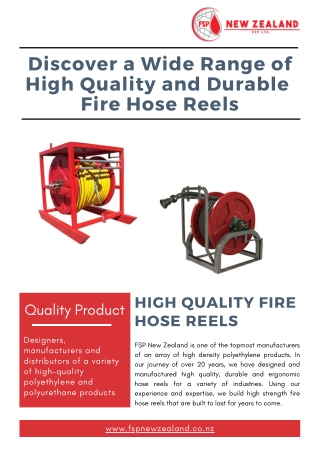 Discover a Wide Range of High Quality and Durable Fire Hose Reels