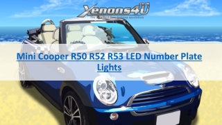 Mini Cooper R50 R52 R53 LED Number Plate Lights