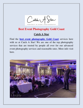 Event Photography Gold Coast
