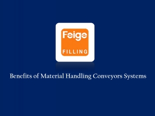 Material Handling Conveyors Systems