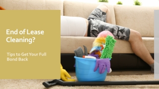 Basic End of Lease Cleaning Tips for You