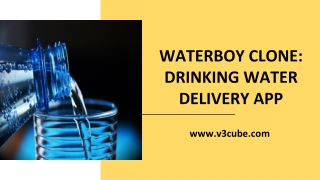 WaterBoy Clone: Packaged Drinking water Delivery App