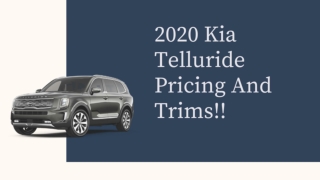 2020 Kia Telluride Models