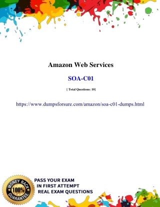 Download Real Amazon SOA-C01 Exam Questions Answers - SOA-C01 Dumps PDF