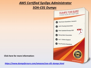 Download Latest Amazon SOA-C01 Exam Questions Answers - DumpsForSure.com