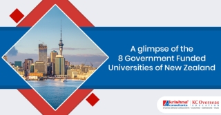 A glimpse of the 8 Government Funded Universities of New Zealand