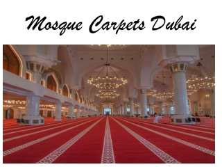 Mosque Carpet Dubai