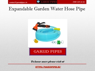 Best Expandable Garden Water Hose Pipe