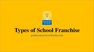 Types of school franchise