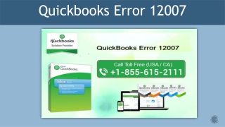 QuickBooks Error 12007