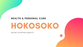 HEALTH & PERSONAL CARE | HOKOSOKO ONLINE SHOPPING WEBSITE