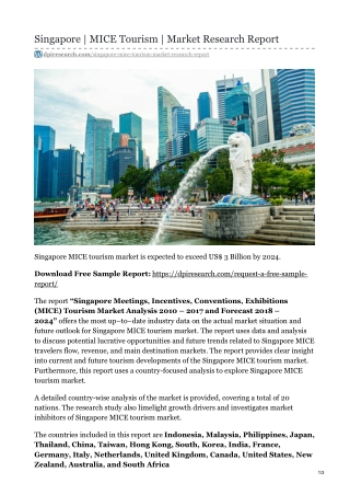 Singapore | MICE Tourism | Market Research Report