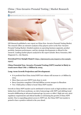 China | Non-Invasive Prenatal Testing | Market Research Report