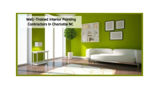 Well trained interior painting contractors in charlotte nc