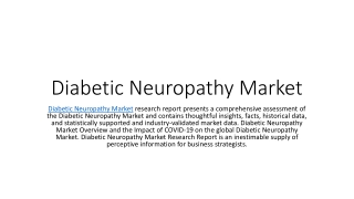 Diabetic Neuropathy Market Size
