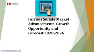 Ferrous Sulfate Market Manufacturers, Application and Growth Rate Forecast to 2026