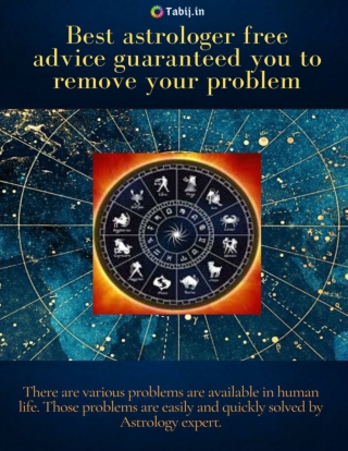 Best astrologer free advice guaranteed you to remove your problem