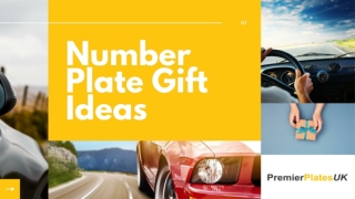 Number Plate Gift Ideas