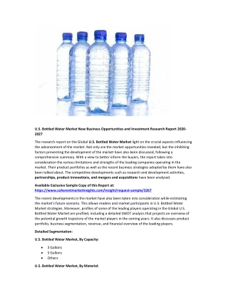 U.S. Bottled Water Market