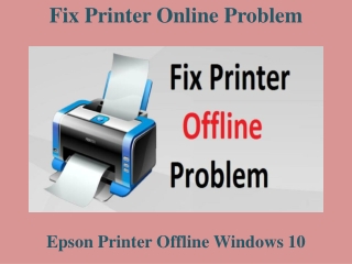 Fix  Printer Online Problem