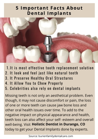 5 Important Facts About Dental Implants
